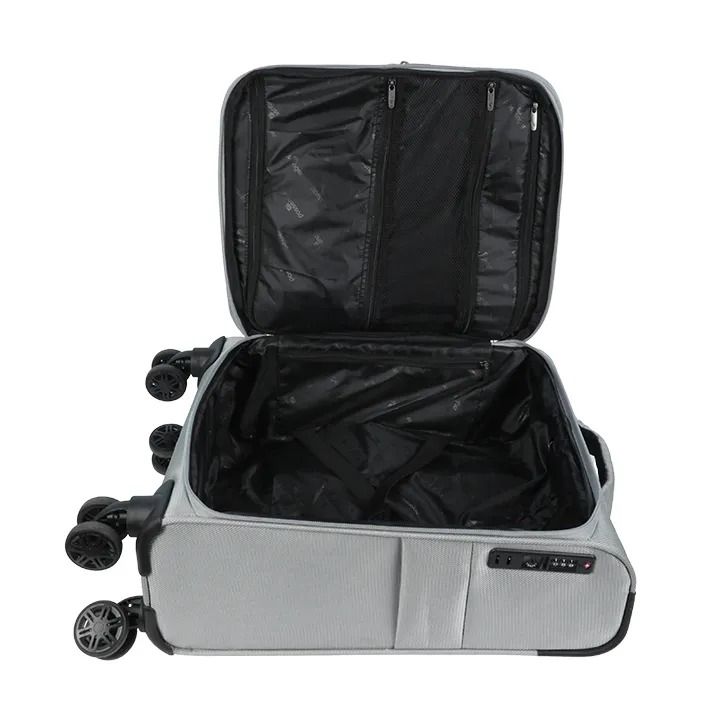 Travello%20Soft%20Suitcase%20Luggage%20450D%20Jacquard%20RPET%20with%20PUX2%20in%20waterproof%20Gray%20%20Premium%20Original%20Export%20Free%20Delivery%20-%20Image%203