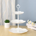 3 Tier Cake Stand Wedding Party Plates Tableware Embossed Tray professional design. 