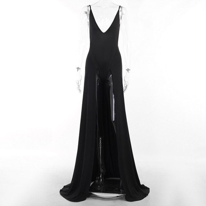 Laxsesu%20Backless%20Slip%20Long%20Dress%20Elegant%20Summer%20Holiday%20Style%20Beachwear%20Sleeveless%20Draped%20V-Neck%20Slip%20Maxi%20Dresses%20-%20Image%205