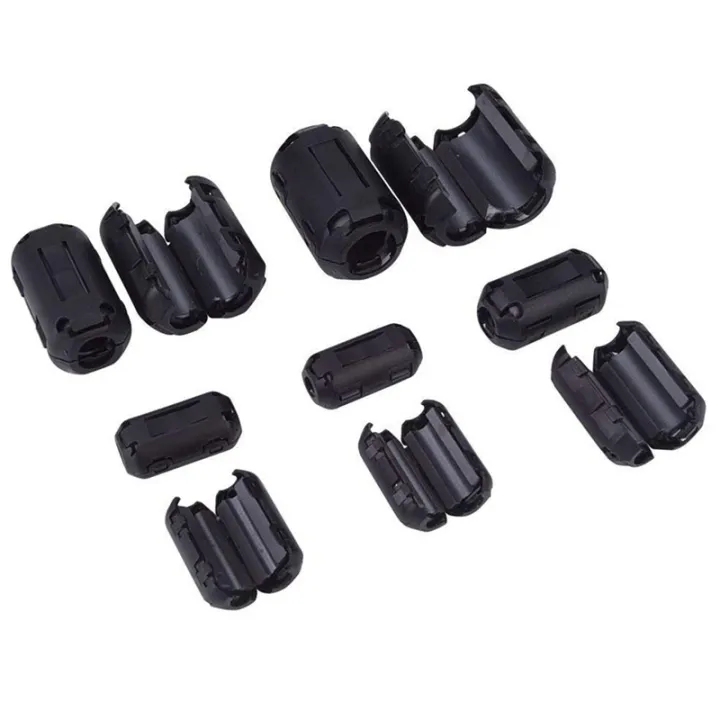 40%20Pieces%20Clip-On%20Ferrite%20Ring%20Core%20RFI%20EMI%20Noise%20Suppressor%20Cable%20Clip%20for%203mm/5mm/7mm/9mm/13mm%20Diameter%20Cable,%20Black%20-%20Image%206