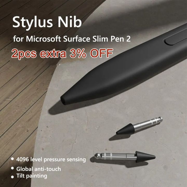 1pair Pen Tips Stylus Pen Tip Replacement Kit for Microsoft Surface Slim Pen 2 Magnetic Pen Tip replace Nibs Touch Pencil