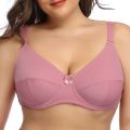Softrhyme Ready stock large size underwear Wired Thin Span plus size full cup D (#36~#46) bra for Women. 