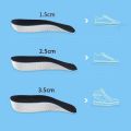 Height Increase Insoles for Men Women Shoes Flat Feet Arch Support Orthopedic Insoles Sneakers Heel Lift Half Shoe Pads 1.5CM 2.5CM 3.5CM Heighten Lift. 