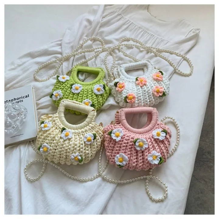 Summer%20Accessory%20Crochet%20Bags%20Artisanal%20Designer%20Collection%20Cotton%20Thread%20Handwoven%20Handbags%20Small%20Size%20Lightweight%20Ladies%20%20Bag%20for%20Beach%20Outing%20Women's%20Fashion%20Casual%20Style%20Accessory%20for%20Vacation%20-%20Image%203
