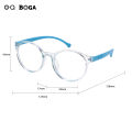 OQ BOGA 6 Colors Anti Blue Light Anti Radiation Kids Computer Glasses Boys Girls Eye Protection Round Frame Silicone Children Eyewear. 