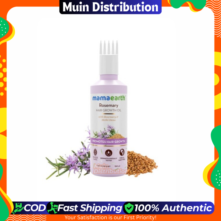 〽️ Mamaearth Rosemary Hair Oil for Hair Growth & Hair Fall Control with ...