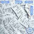 Silica Gel 1 gram 100 packets high quality premium desiccant.