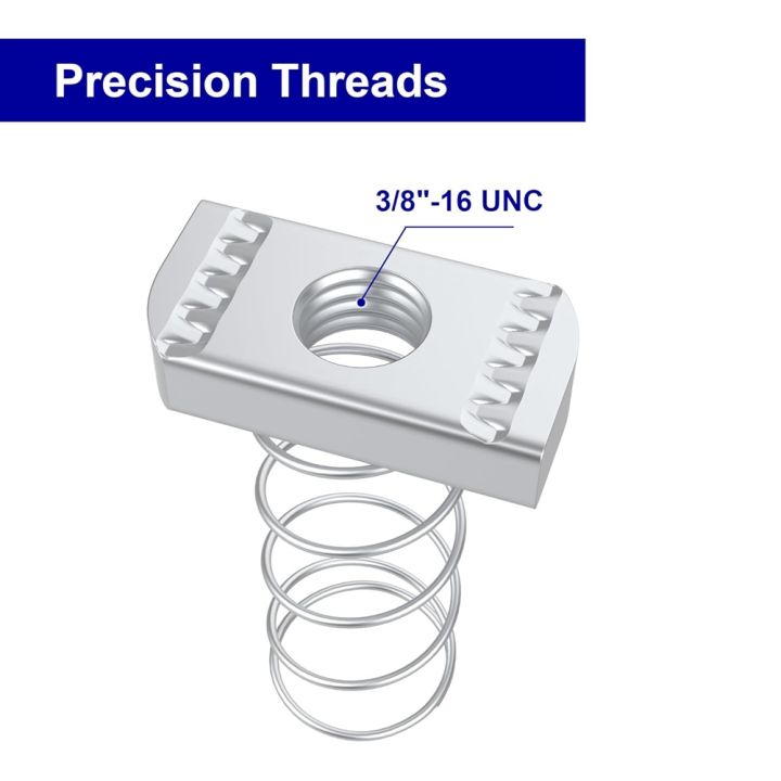 3/8inch-16%20Strut%20Channel%20Nuts,%20Spring%20Strut%20Channel%20Cone%20Nuts%20-%20Image%203