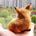1pcs Cute Simulation Little Fox Model Plush Toy Simulated Fox Plush Doll For Home Decoration Crafts Toys Children Birthday Gifts. 