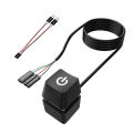 PC Power Button 6 Ft 7 Led Effect.