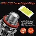 Car LED Lens Headlight H11 Headlight Bulb Car LED Headlight Projector Fog Lamp Car Fog Lamp Yellow Light. 