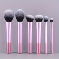 6pcs makeup brush set multi-tion/blush brush, powder brush, eye shadow brush, Contour rush, concealer brush. 