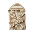 Luxury Cotton Bathrobes – 100% Terry Cotton Soft & Absorbent SPA & Home Robes with Hood, Belt & Pockets Striped Collection.