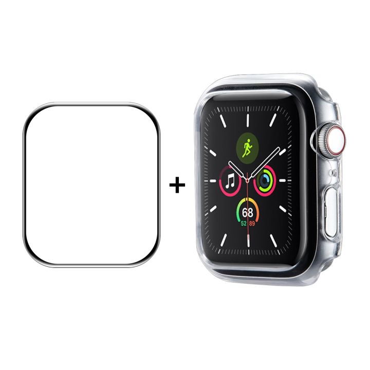 （COD） ENKAY Hat-Prince PC Frame + Full Coverage PMMA HD Screen Protector Film For Apple Watch Series 8 / 7 45mm