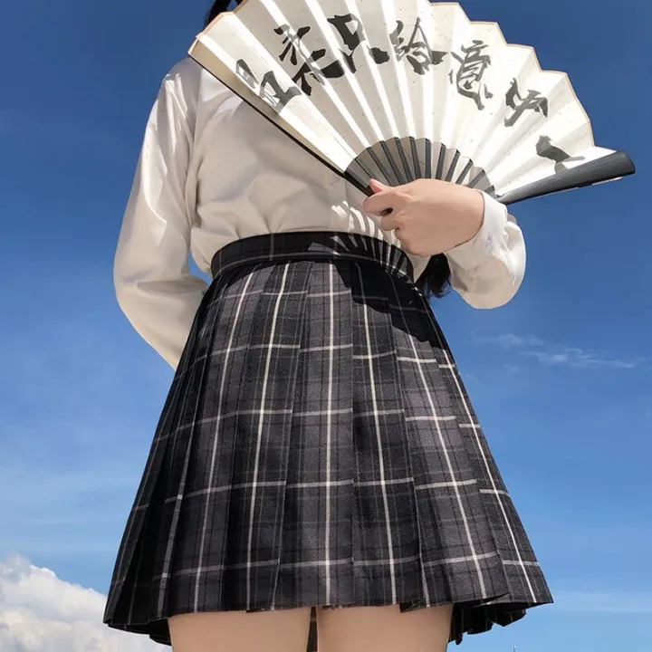 Women%20Pleated%20Skirts%20Japanese%20School%20Uniform%20High%20Waist%20Cute%20Mini%20Plaid%20Skirt%20Summer%20JK%20Uniform%20Students%20Clothes%2017%20Color%20-%20Image%206