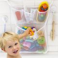 Baby Bath Toys Cute Duck Frog Mesh Net Storage Bag Strong Suction Cups Bath Game Bag Bathroom Organizer Water Toys for Kids Gift MuXiaRe. 