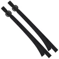 DIY clothing accessories-150 x Flat elastic cord bands-Black. 