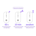 Wireless Mouse Rgb Rechargeable With Slim Design - Yindiao A2 - Customizable Dpi And Lighting For A Stylish Experience.
