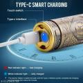 T9 Vintage USB 6500 charging cable with Rechargeable Hair Trimmer metal body Hair Cutting Machine For Men and Women.