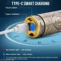 T9 Vintage USB 6500 charging cable with Rechargeable Hair Trimmer metal body Hair Cutting Machine For Men and Women.