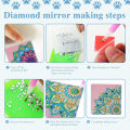 Diamond Painting Corner Bookmark 5D DIY Page Book Marks Triangle Book Lovers Gifts For Craft Women Girls.