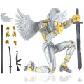 【Be worth】 T13 Action Figure Eridan Six Winged Angel T13 Robot 3D Printed Multi Jointed Movable 13 Desktop Decorations For Game Lovers. 