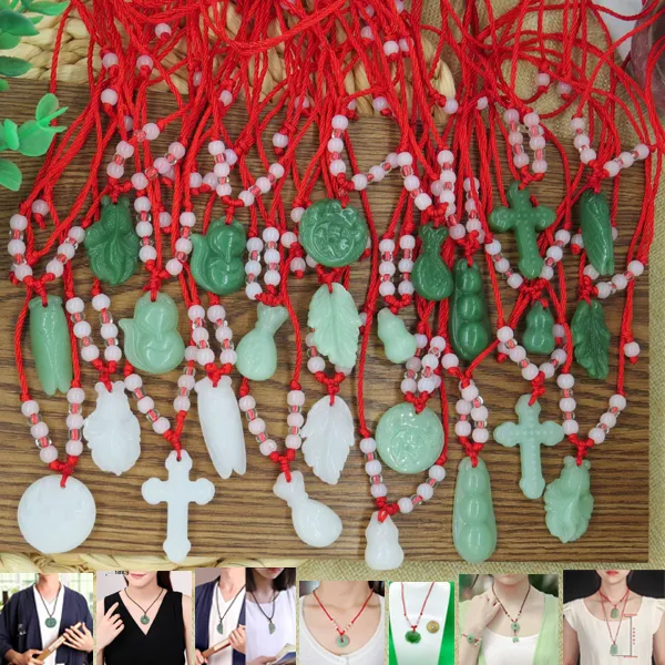 Organic%20Glass%20Popular%20Red%20Rope%20Beaded%20Pendant%20Wholesale%20Price%20All-Match%20Multiple%20Necklace%20Imitation%20Stone%20Mala%20Stall%20Temple%20Exhibition%20Hot%20Selling%20Jewelry%20Accessories%20Birthday%20Wedding%20Engagement%20Bridal%20Party%20Unique%20Gift%20Item%20for%20Ladies/Gents%20Green%20Color%20-%20Image%202
