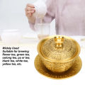 Chinese Tea Cup, Exquisite Tea Cup with Lid and Saucer for Living Room.