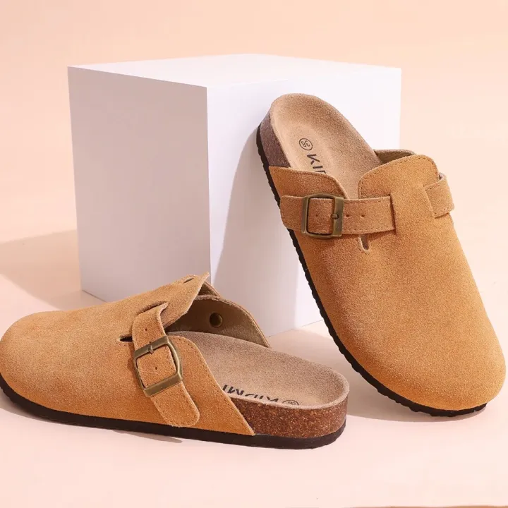 Shevalues%20New%20Boston%20Clogs%20Slippers%20For%20Women%20Men%20Cork%20Footbed%20Sandals%20Female%20Suede%20Mules%20Slides%20With%20Arch%20Support%20Beach%20Shoes%20-%20Image%205