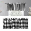 Half Window Tier Curtains for Bathroom Window Covering 137x61cm 1 Panle. 