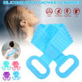 Make you feel comfortableLong Bath Towel Pull Back Strap Silicone Shower Back Scrubber Exfoliating Scrub Brush Skin Health Blood Circulation For Men & Women.