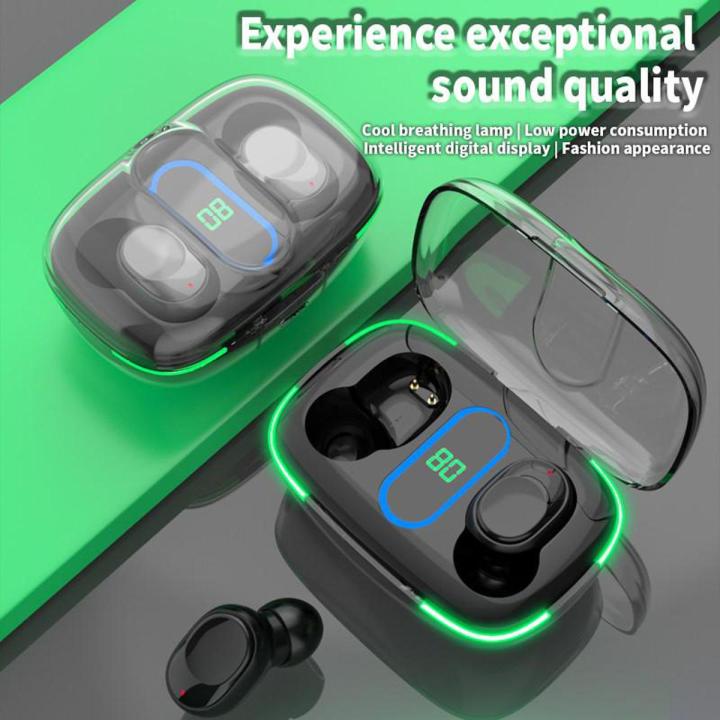 【FUPANG】TWS wireless Bluetooth handfree HiFi sound music gaming earbuds Noise waterproof earphones headset with charging case