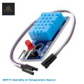DHT11 Temperature and Humidity Sensor Module 3.3V 5V with Cable compatible with Arduino and Raspberry Pi.