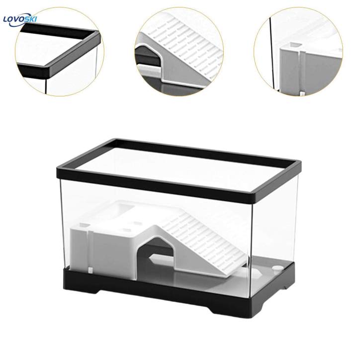 Turtle%20Tank%20Box%20Basking%20Ramp%20Hideout%20Tortoise%20Enclosure%20Starter%20Indoor%20Decor%20Medium%20Black%20-%20Image%208