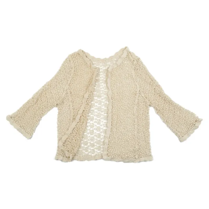 Women%20Flare%20Long%20Sleeve%20Shrug%20Cardigan%20Hollow%20Out%20Crochet%20Knitted%20Open%20Front%20Sheer%20Lace%20Cover%20Up%20Sweater%20Loose%20Outwear%20-%20Image%207