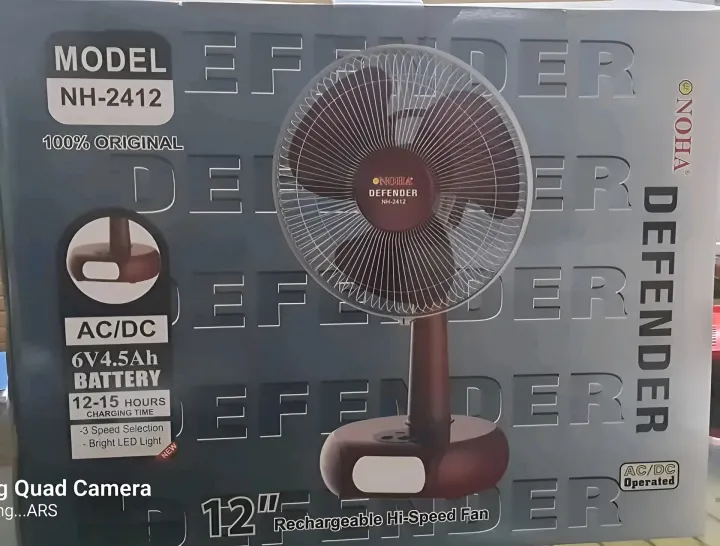 Defender%20AC/DC%2012%20Inch%20Rechargeable%20Table%20Fan%206V%204.5AH%20AC/DC%20Backup%20Electricity%20-%20Image%202