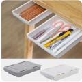Hidden Table Drawer Box Drawer Storage Box Self Stick Pencil Tray Stand For Under Desk Storage Drawer Home Organizer 1Pcs. 