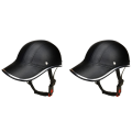2X Baseball Cap Style Motorcycle Half Helmet Safety Hat Half Face Helmet Vintage Cap Safety Hard Hat Bicycle Helmet Cap. 