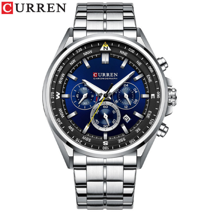 CURREN%20/CARREN%208399%20Steel%20Band%20Watch%20Minimalist%20Calendar%20Large%20dial%20Business%20Watch%20Waterproof%20Men's%20Fashion%20-%20Image%207