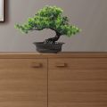 2X Artificial Japanese Juniper Bonsai Tree Height 9.5Inch for Home Office Indoor Decor. 