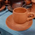 Tea Cup With Precise Design - Matir Tea Cup - Experience Handmade And Organic Elegance With This Precisely Designed Set Of 2 Tea Cups.