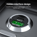 100W USB Mini Invisible Car Charger Suitable for /// Mobile Phones.