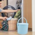Storage Bucket Lid Bins Buckets Handles Basket Round Plastic Tub Household Small Stool Closet Storage Box Snack Storage Bucket. 