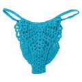 Swimwear Mens Handmade Crocheted G-String Hollow Out Bulge Pouch Briefs Elastic Waistband T-Back Thongs Sunbathing Swimsuit.