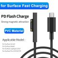 USB Type C to Microsoft Surface Charger PD Magnetic Power Supply Fast Charging Kabel for Microsoft Surface Pro 7/6/5/4/3 Book 2.