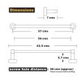 Premium - Stainless Steel 22 Inch Towel Rod/Towel Rods for Bathroom/Towel Bars/Hangers/Stands/Towel Holders/Bathroom Accessories (Chrome Finish).