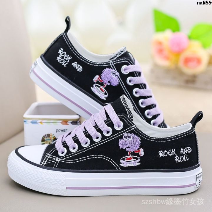 Junior%20High%20School%20Girls'%20Shoes%20Women's%20Versatile%20Student%20Canvas%20Shoes%20Women%202024%20New%20Autumn%20Women%20Older%20Children's%20Sneakers%20Cloth%20Sports%20Shoes%20-%20Image%208