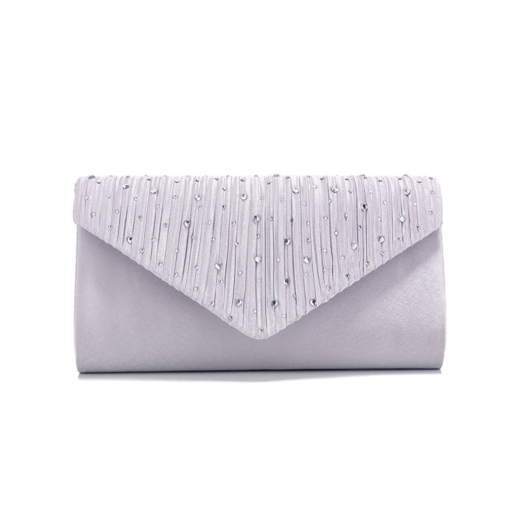 Rhinestones%20Ruched%20Women%20Satin%20Evening%20Bag%20Silver%20Clutch%20Bags%20Chain%20Shoulder%20Glitter%20Elegant%20Handbag%20For%20Wedding%20Bridal%20Purse%20-%20Image%206