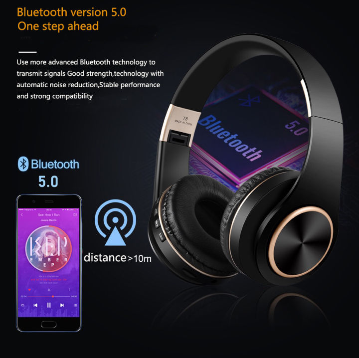 MP3%20Player%20Noise%20Canceling%20Headphones%20Blutooth%20T8%20Foldable%20With%20Audio%20Cable%20Bluetooth%20Earphone%20Hedset%20Earphones%20Big%20Ear%20Phones%20-%20Image%203