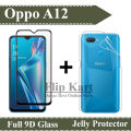 Oppo A12 2-in-1 Combo Pack (Full Screen Protector Tempered Glass +Back Hydrogel Poly).